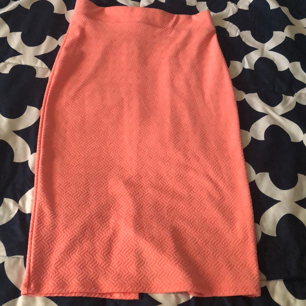 Salmon Pink pencil skirt